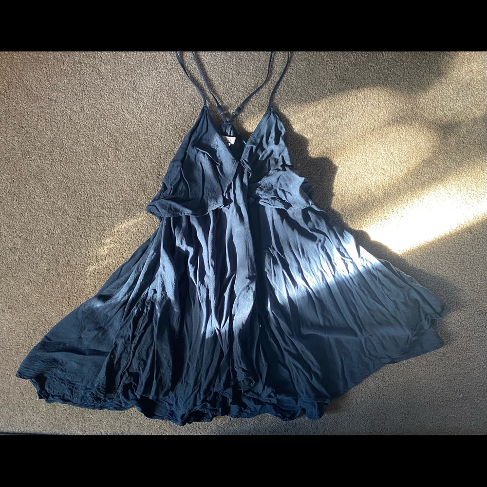 Jack by BB Dakota blue sundress WITH POCKETS, size small